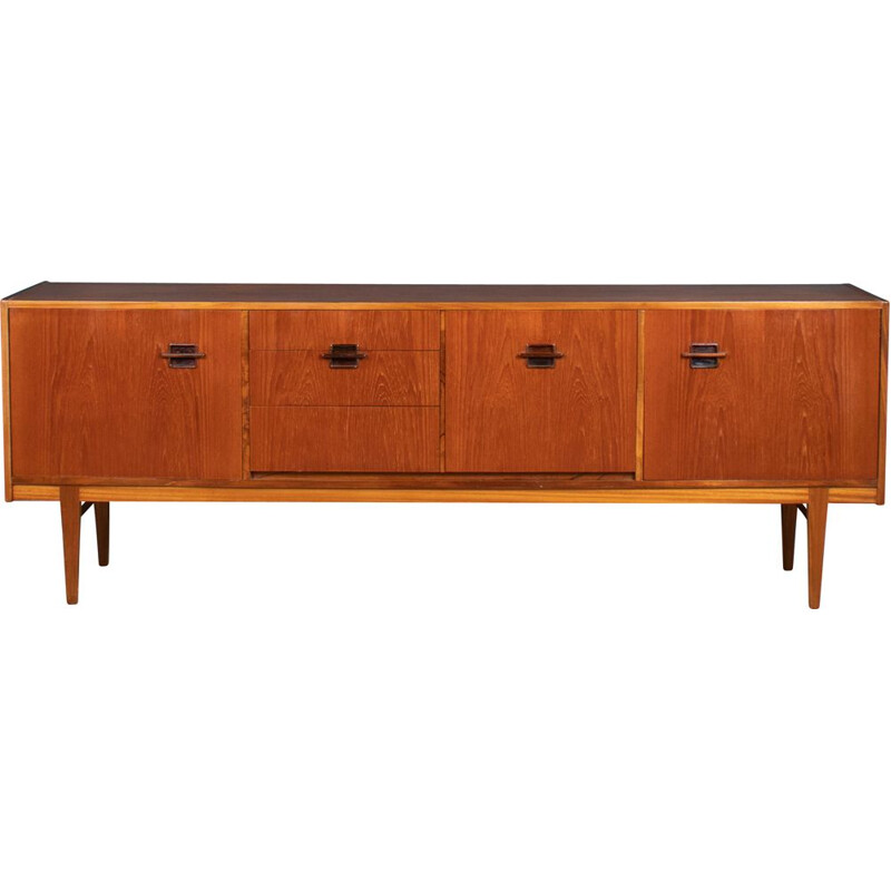 Vintage korinthische Teakholz Enfilade von Nathan, 1960