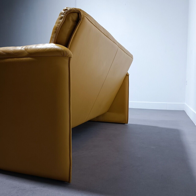 Vintage 2-Sitzer-Sofa aus Leder von Axel Enthoven für Leo Lux, 1980