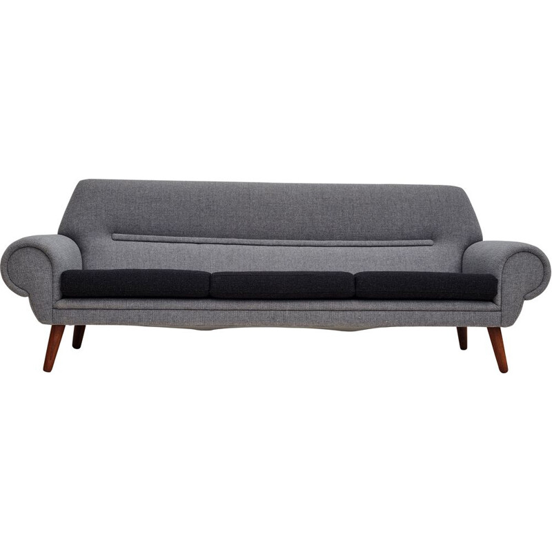 Danish vintage rosewood and wool sofa model 14 by Kurt Østervig, 1960s