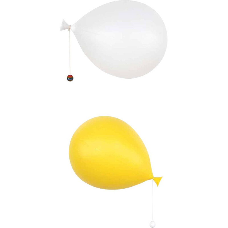 Vintage balloon wall lamp by Yves Christin for Bilumen, 1984