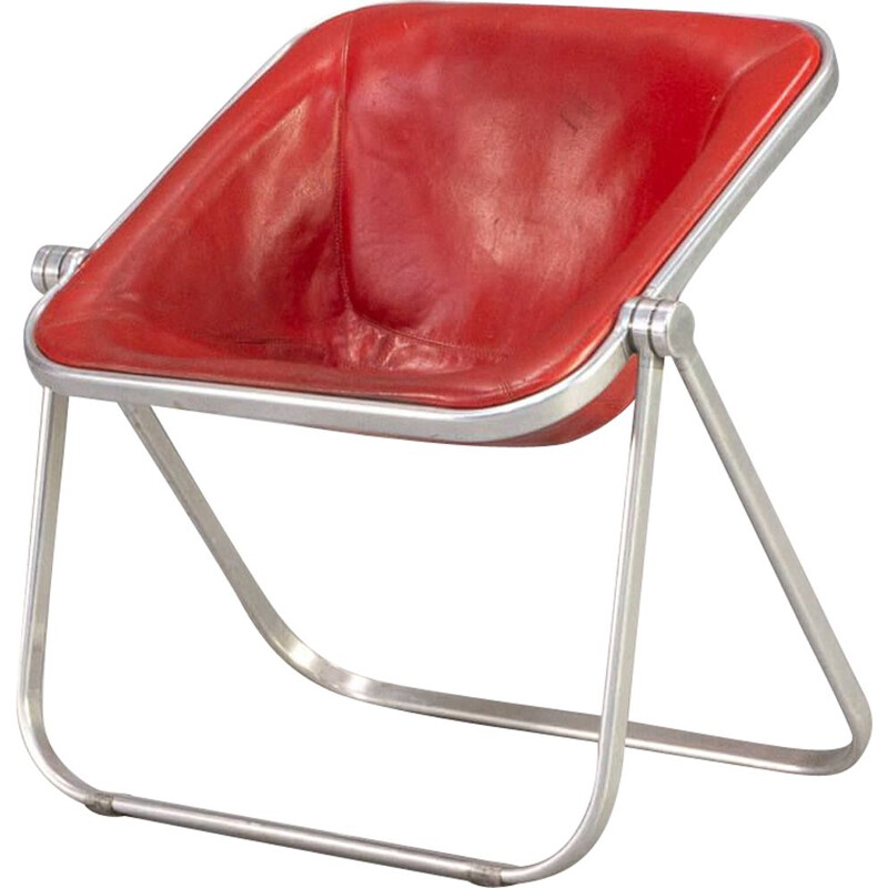 Sillón plegable vintage "Plona" de Giancarlo Piretti para Castelli, 1969