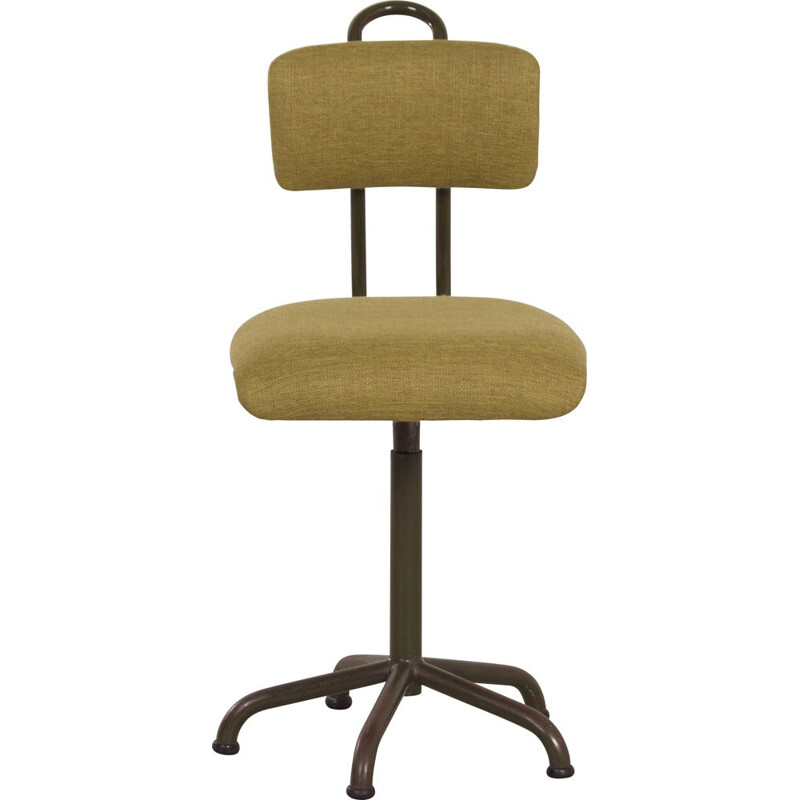 Silla de oficina verde vintage de Toon De Wit para De Wit, 1950