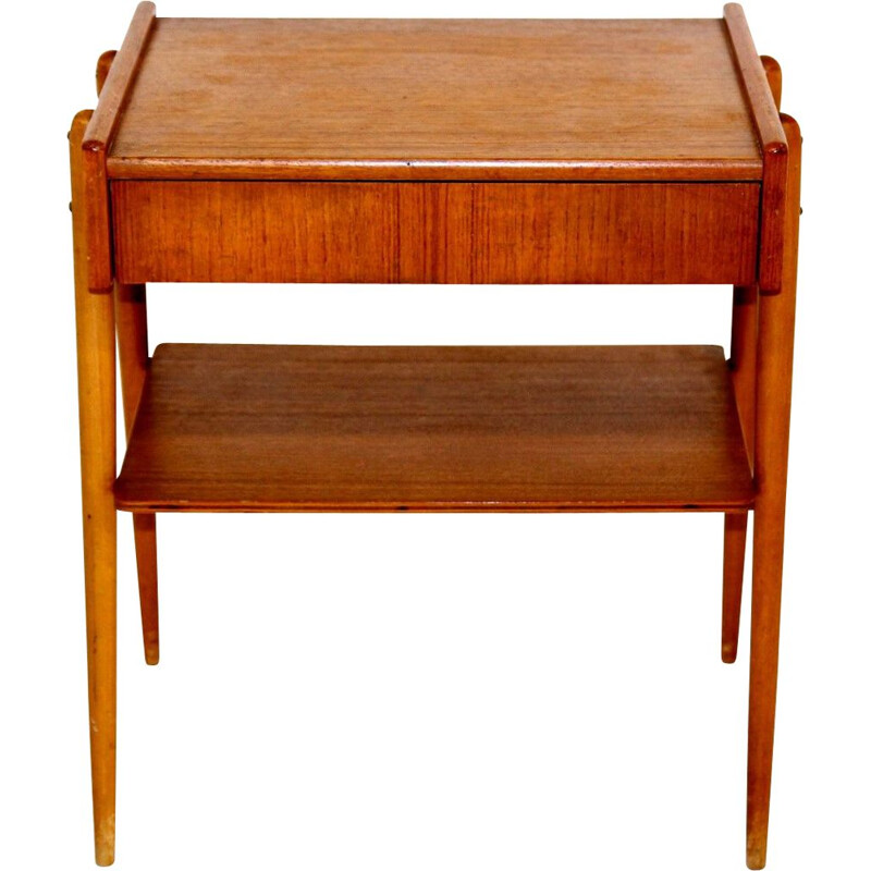 Vintage teak night stand by Carlström, Sweden 1960