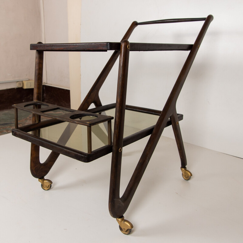 Vintage bar trolley by Cesare Lacca, 1950s