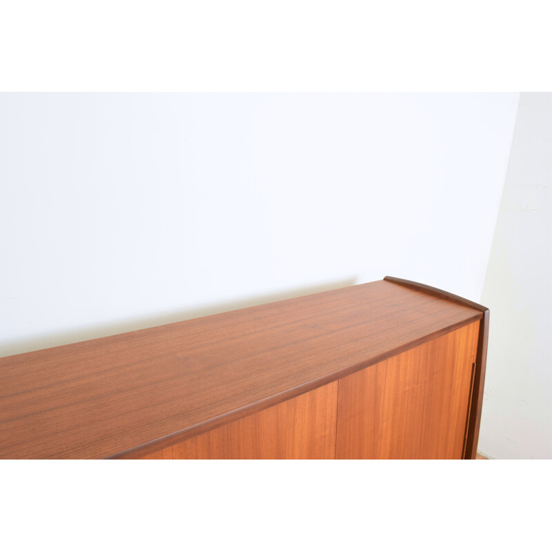 Mid-century Danish teak highboard, 1960s