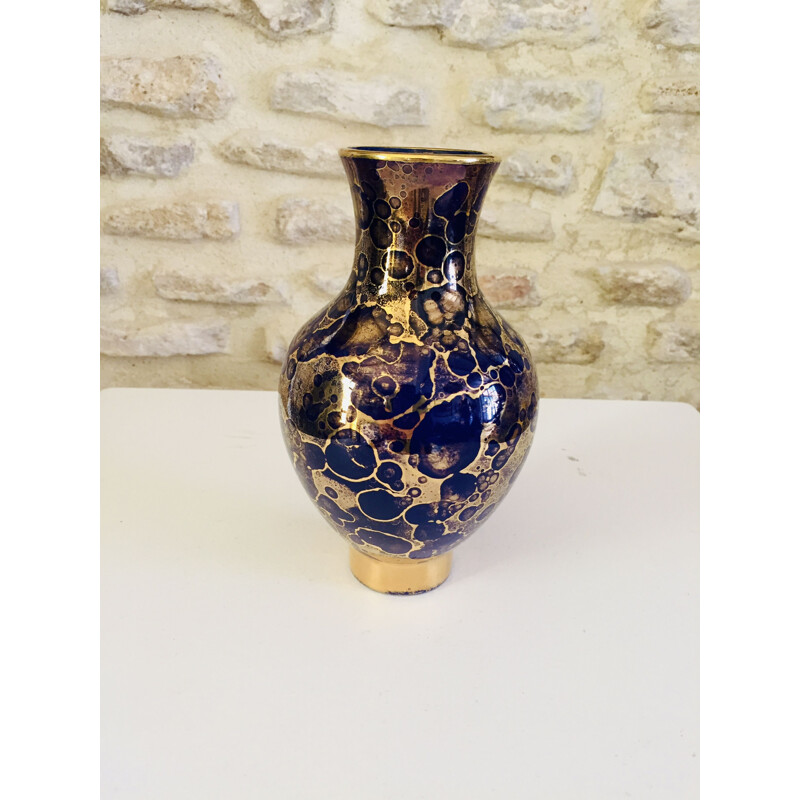 Vintage ceramic vase by Mazeaud & Faverot, 1930