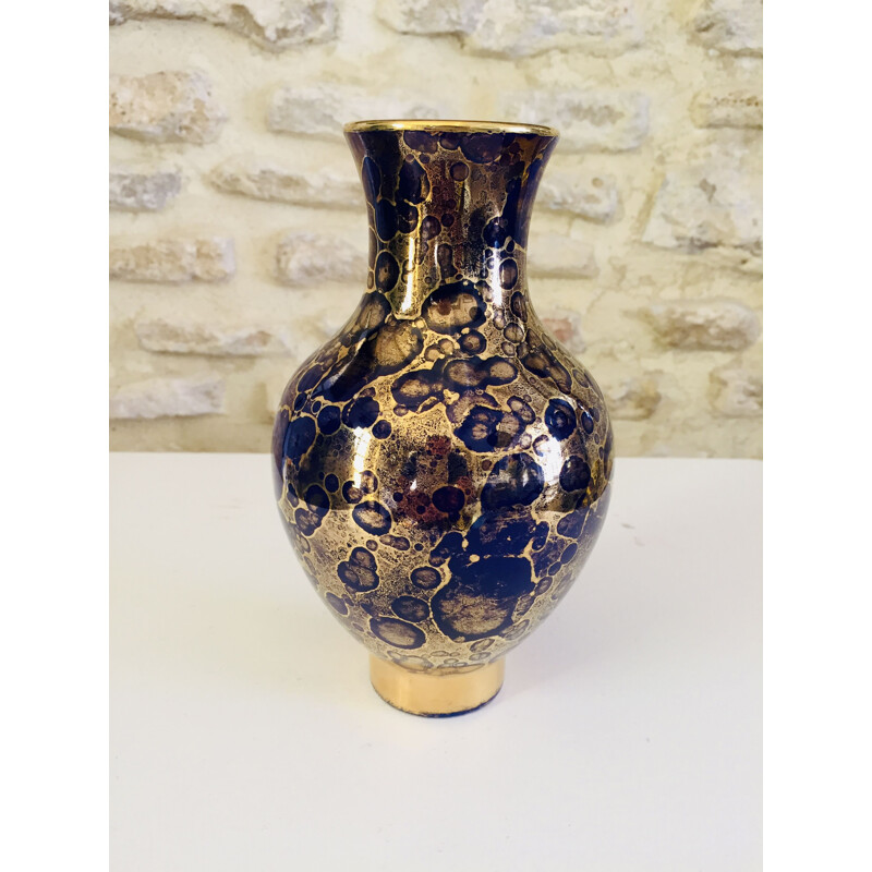 Vintage ceramic vase by Mazeaud & Faverot, 1930