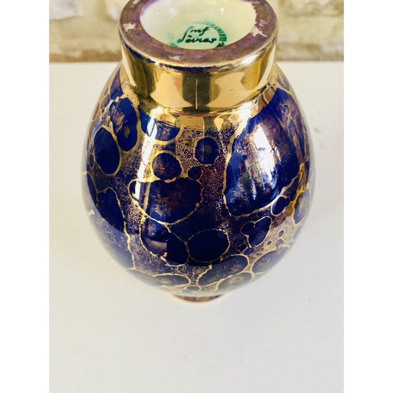 Vase vintage en céramique de Mazeaud & Faverot, 1930