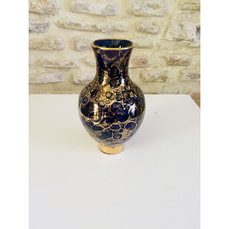 Vase vintage en céramique de Mazeaud & Faverot, 1930