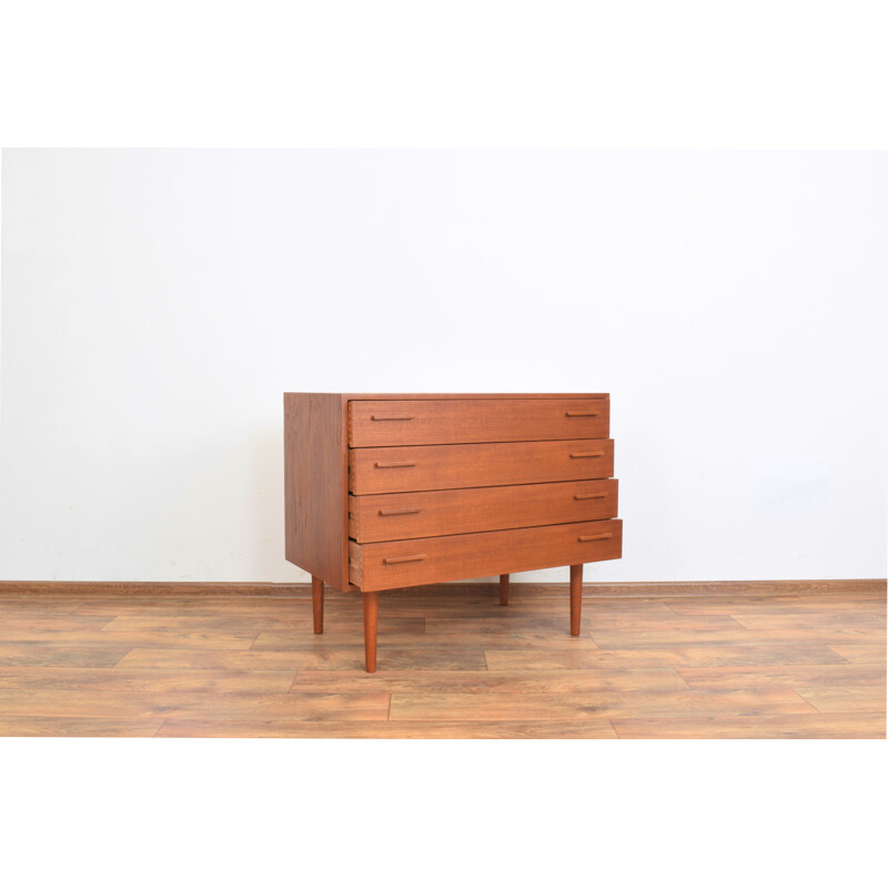 Vintage teak chest of drawers by Kai Kristiansen for Fm Møbler, Denmark 1960