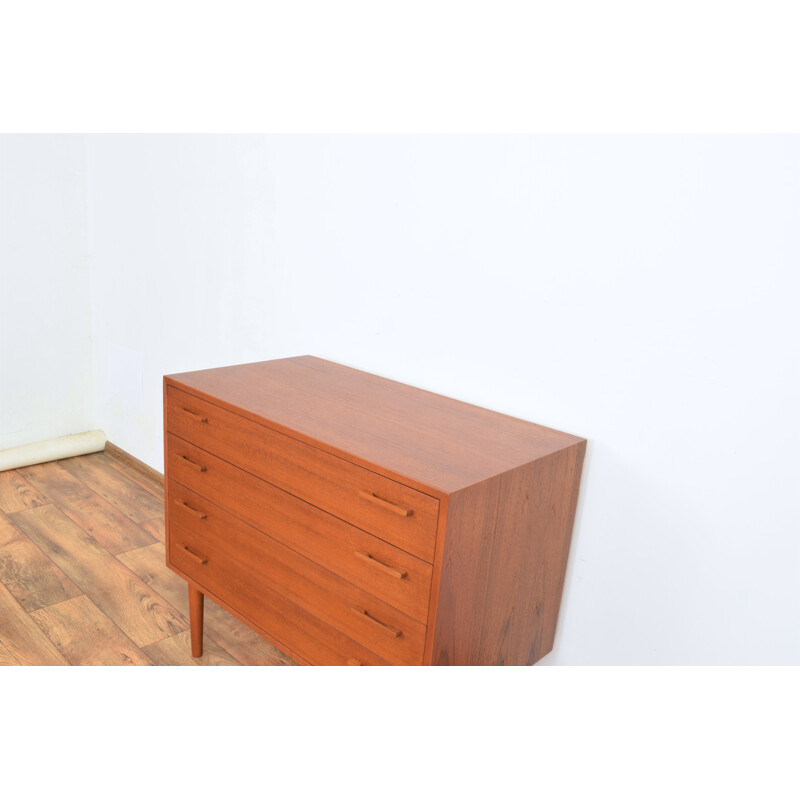 Vintage teak chest of drawers by Kai Kristiansen for Fm Møbler, Denmark 1960