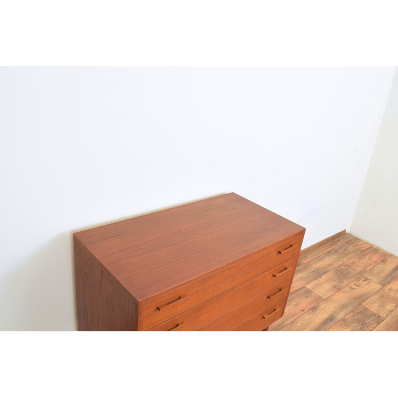 Vintage teak chest of drawers by Kai Kristiansen for Fm Møbler, Denmark 1960