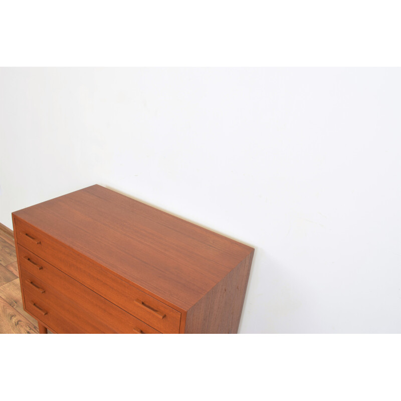 Vintage teak chest of drawers by Kai Kristiansen for Fm Møbler, Denmark 1960