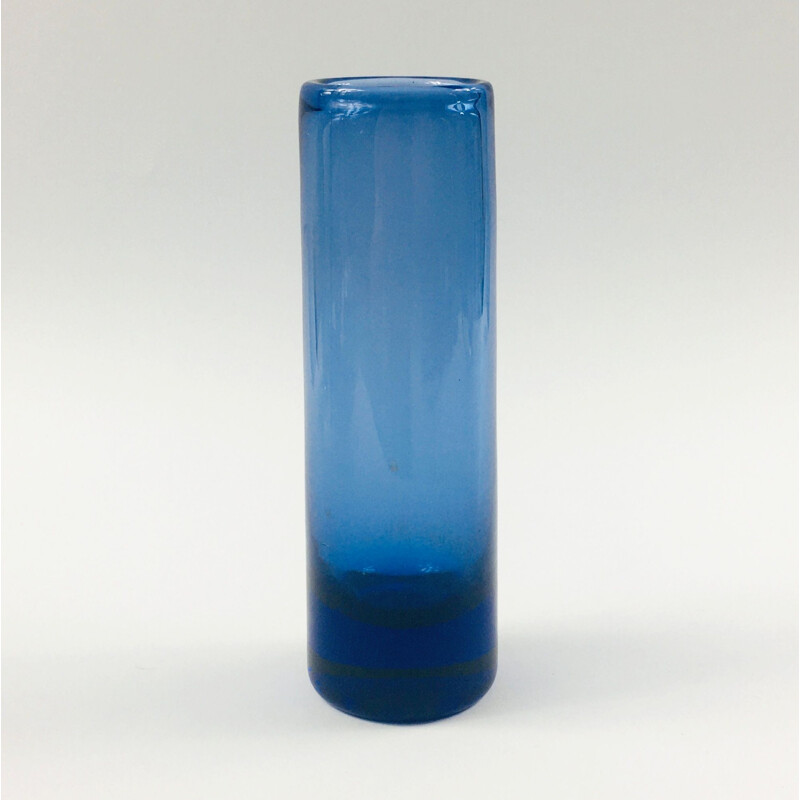 Vintage Scandinavian glass vase by Per Lütken for Holmegaard, Denmark 1950s