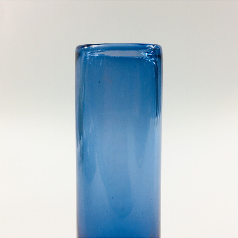 Vintage Scandinavian glass vase by Per Lütken for Holmegaard, Denmark 1950s