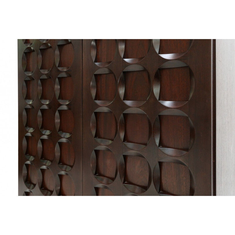 Mid-century bar cabinet in mahogany - 1970s