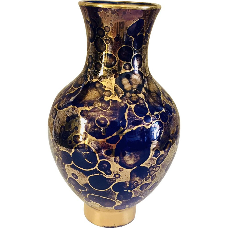 Vintage ceramic vase by Mazeaud & Faverot, 1930