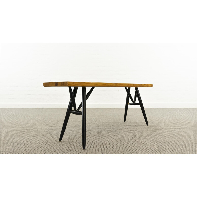 Vintage bench by Ilmari Tapiovaara for Laukaan Puu, Finland 1955