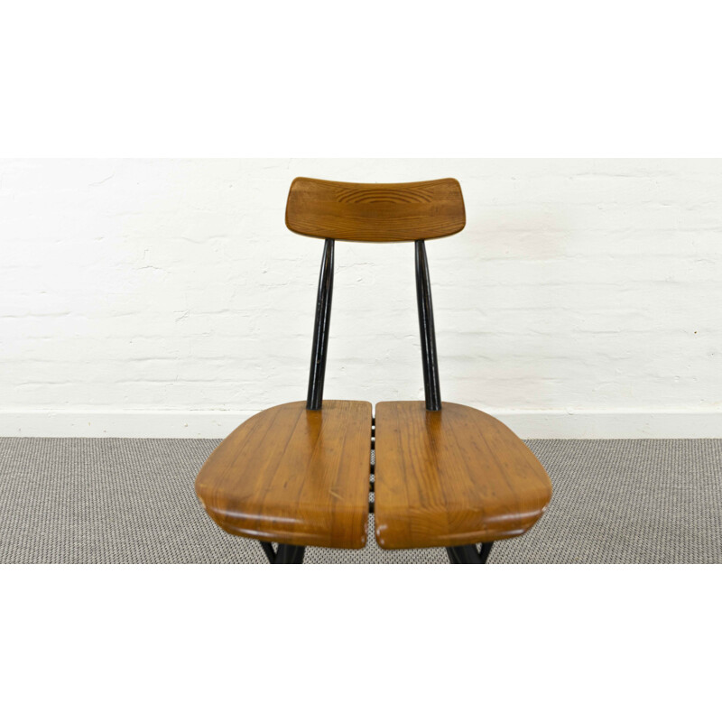 Paar vintage stoelen van Ilmari Tapiovaara voor Laukaan Puu, Finland 1955