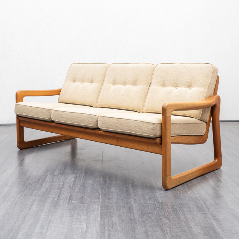 Vintage danish teak sofa by Holstebro, 1970s
