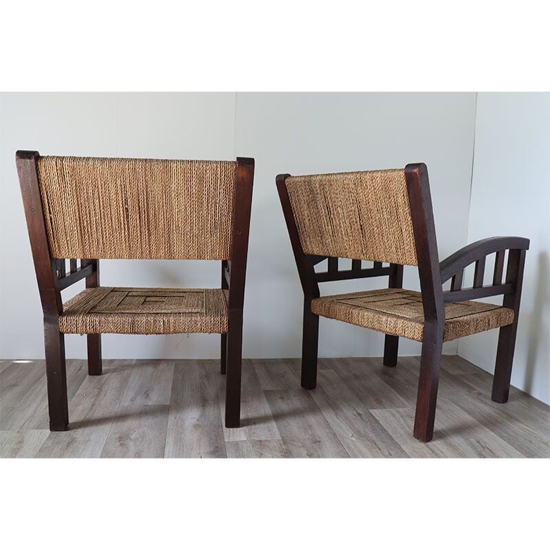 Paar vintage fauteuils van Francis Jourdain, 1930