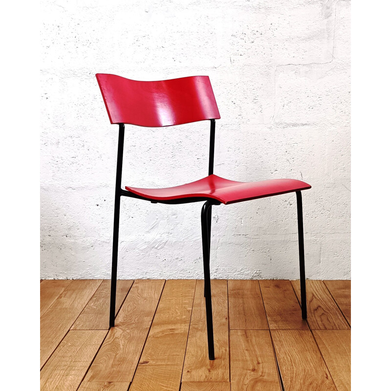 Vintage Campus by Lammhults school chair by Johannes Foerson and Peter Hiort-Lorenzen