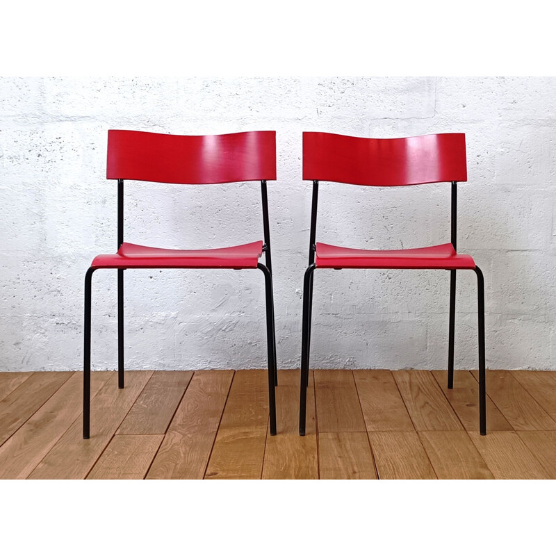 Vintage Campus by Lammhults school chair by Johannes Foerson and Peter Hiort-Lorenzen