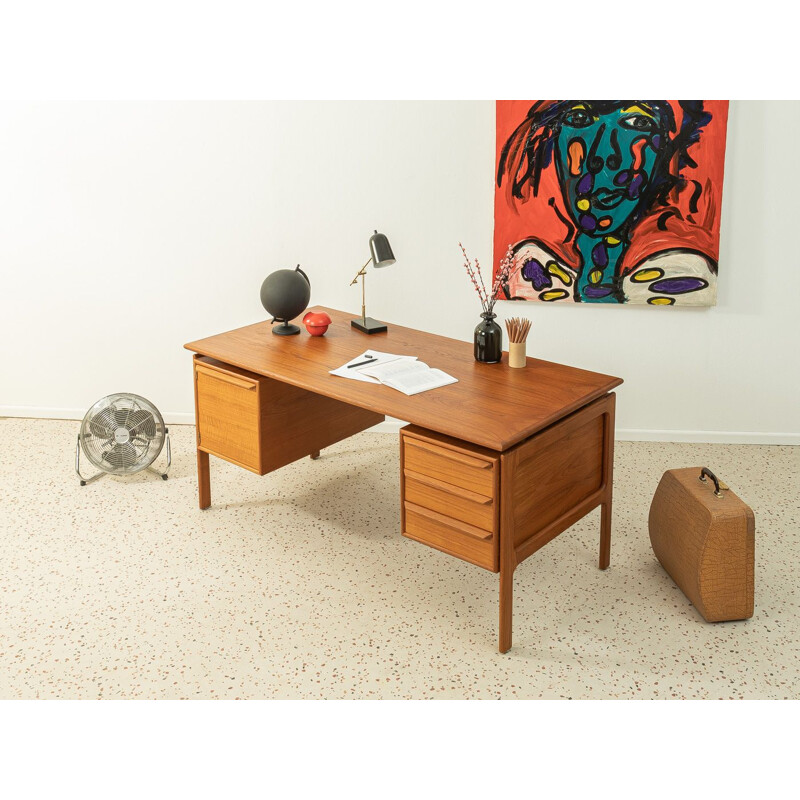 Vintage teak desk by Arne Vodder for G.V. Møbler, Denmark 1960s