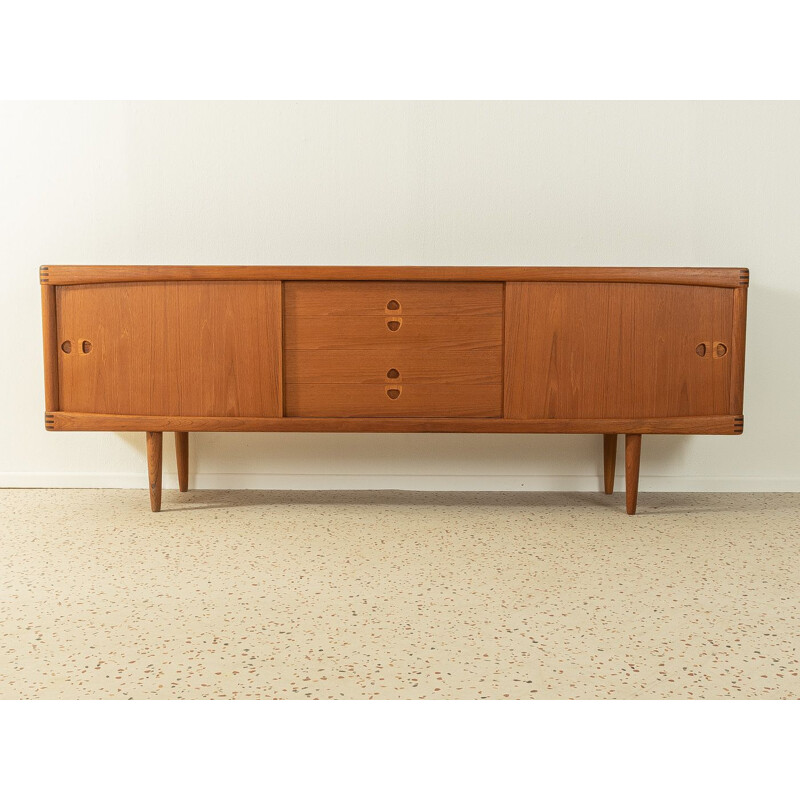 Credenza vintage in teak a due ante scorrevoli di Bramin, Danimarca 1960