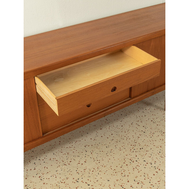 Credenza vintage in teak a due ante scorrevoli di Bramin, Danimarca 1960