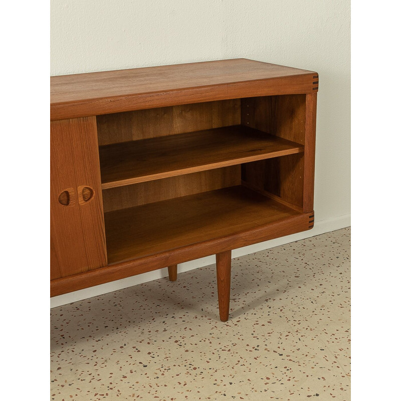 Vintage teakhouten dressoir met twee schuifdeuren van Bramin, Denemarken 1960