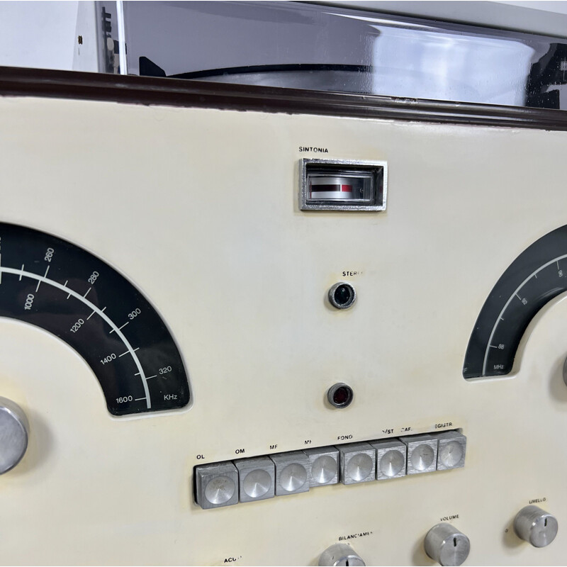 Radio estéreo vintage Rr-126 de F.lli Castiglioni para Brionvega, 1960