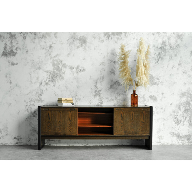 Credenza vintage "Skovby" in rovere ed ebano, Danimarca