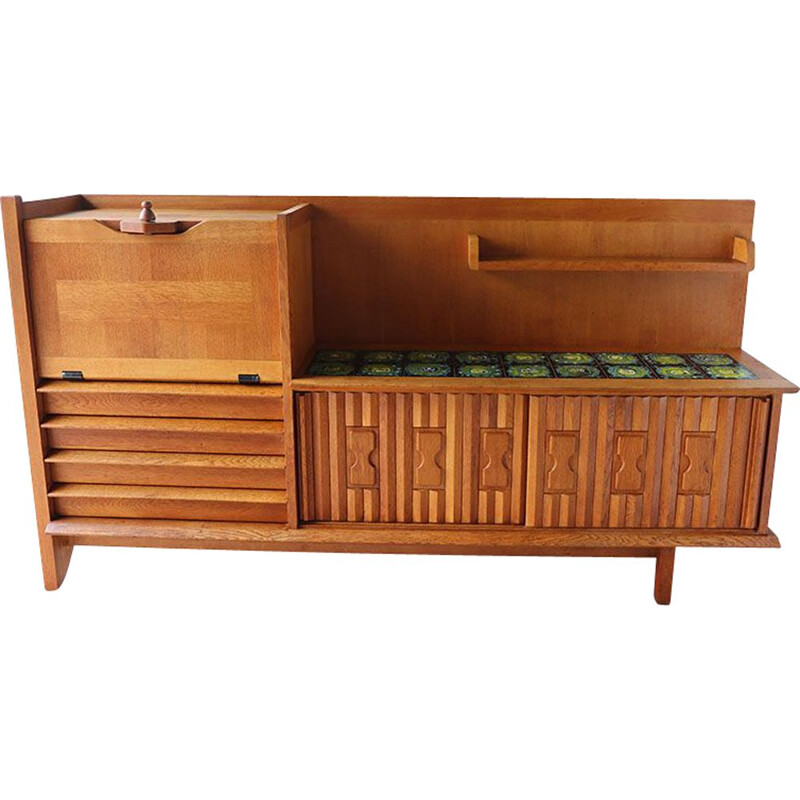 Buffet vintage par Guillerme et Chambron pour "Votre Maison", 1960