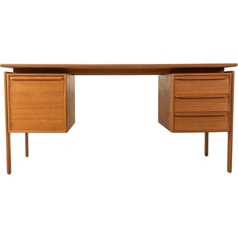 Vintage teak desk by Arne Vodder for G.V. Møbler, Denmark 1960s