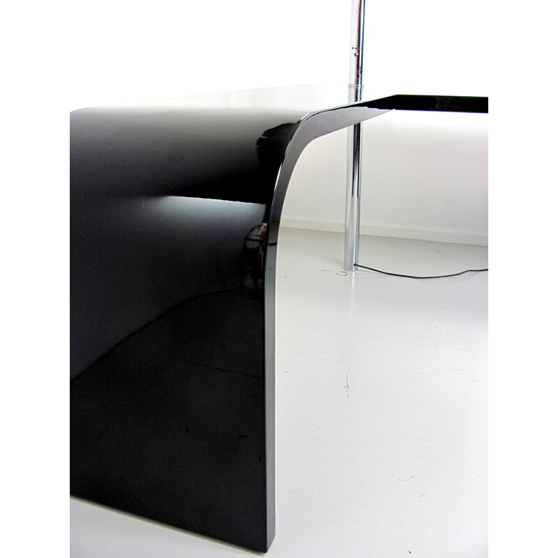 Nikol International "Direk" desk in black lacquered wood, Ennio CHIGGIO - 1970s