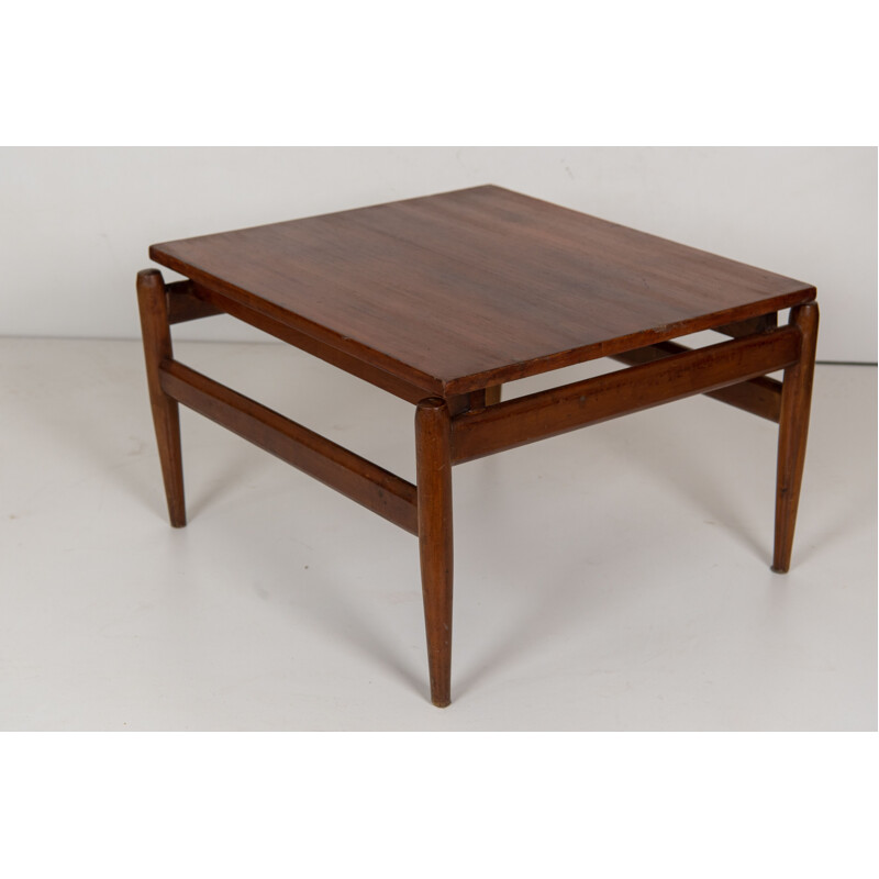 Vintage solid wood coffee table by Ico Parisi, Italy 1950-1960