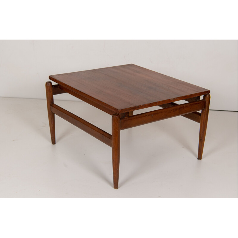 Vintage solid wood coffee table by Ico Parisi, Italy 1950-1960