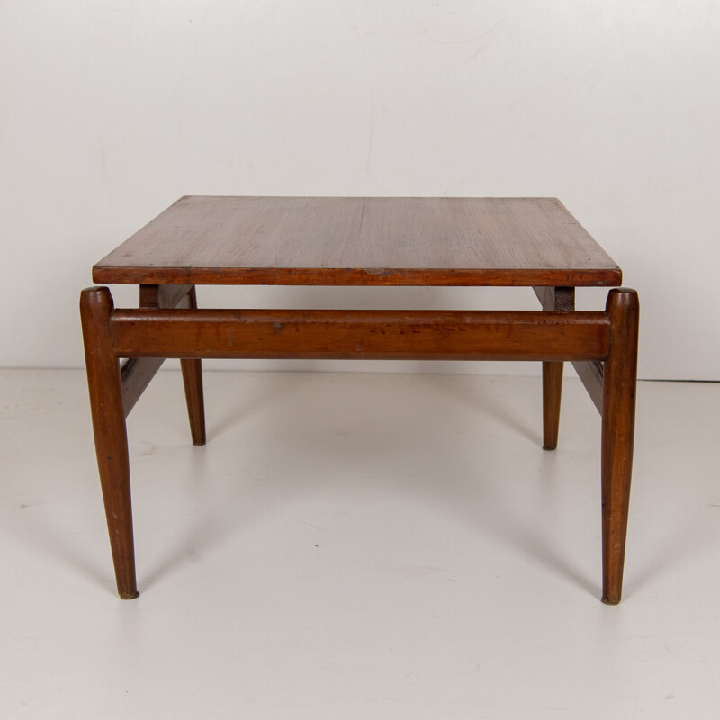 Vintage solid wood coffee table by Ico Parisi, Italy 1950-1960