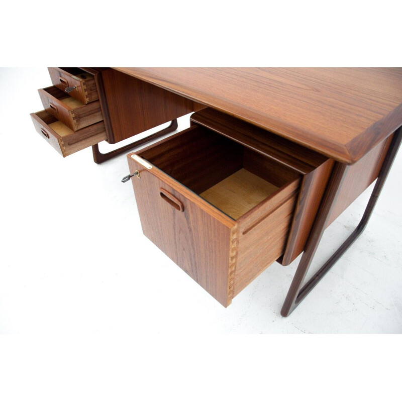 Vintage Deens teakhouten bureau, 1960