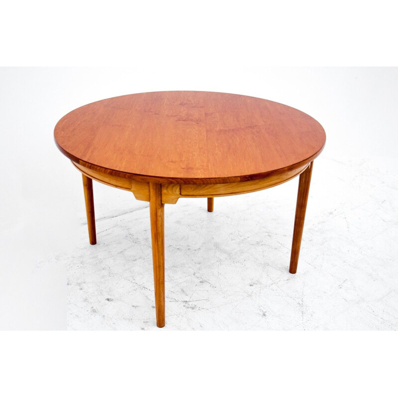 Vintage ash wood table by Hans. J. Wegner for Johannes Hansen, Denmark 1960