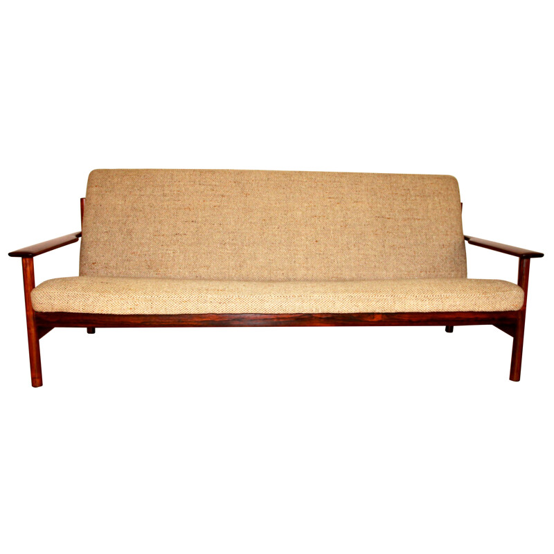 3-seater beige Sofa - 1950s