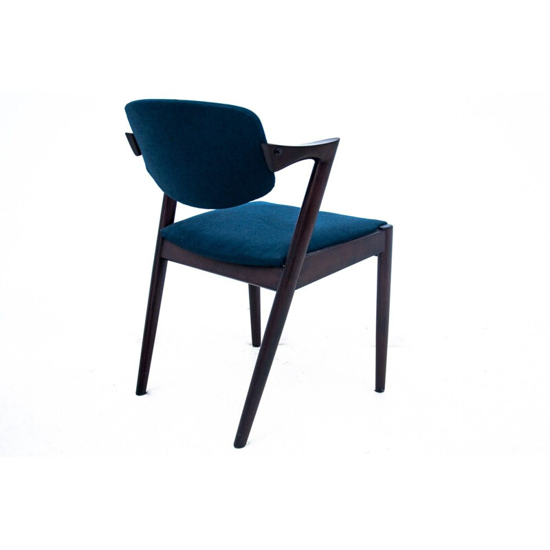 Set of 4 vintage Danish chairs model 42 by Kai Kristiansen, 1960s