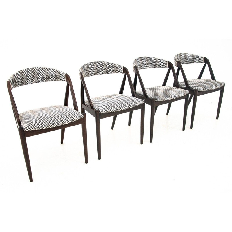 Conjunto de 4 cadeiras vintage modelo 31 por Kai Kristiansen, Dinamarca 1960