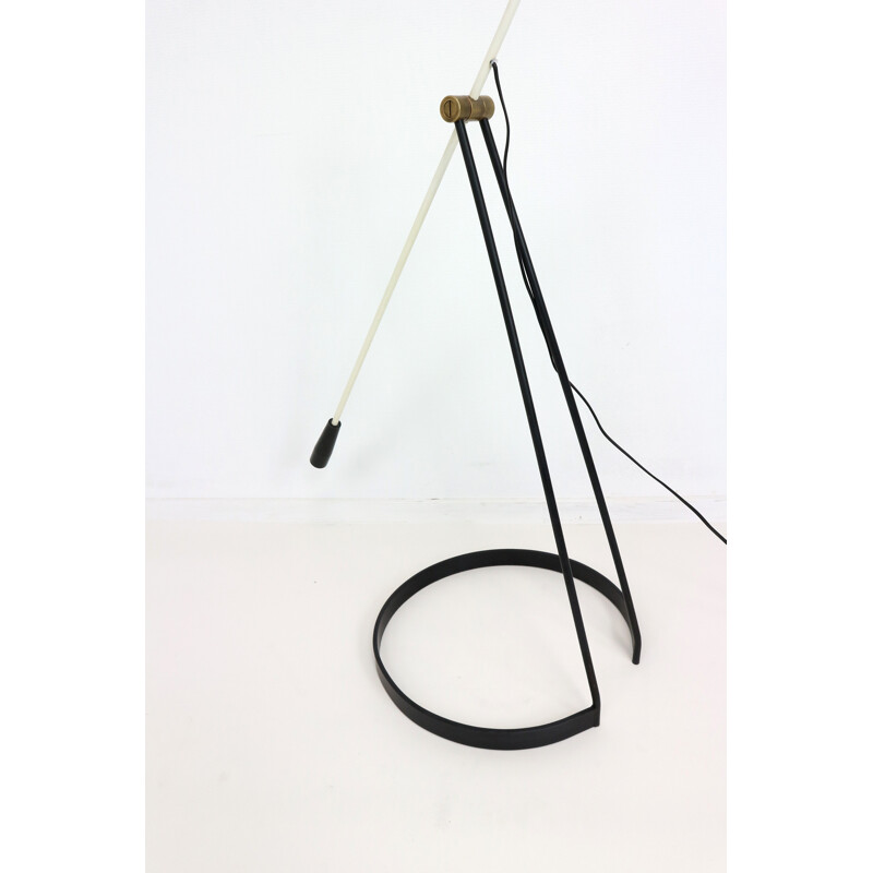 Dutch Artimeta "Tivoli" floor lamp in red and black metal, Floris FIEDELDIJ - 1950s