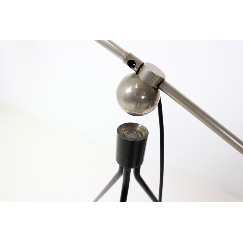 Artifort "Magneto" floor lamp in nickeled metal, H. FILLEKES - 1950s