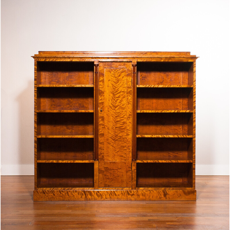 Mid century Swedish bookcase in zebrano - 1930s