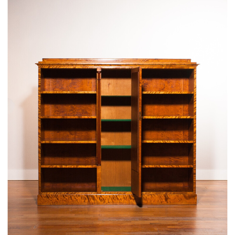 Mid century Swedish bookcase in zebrano - 1930s