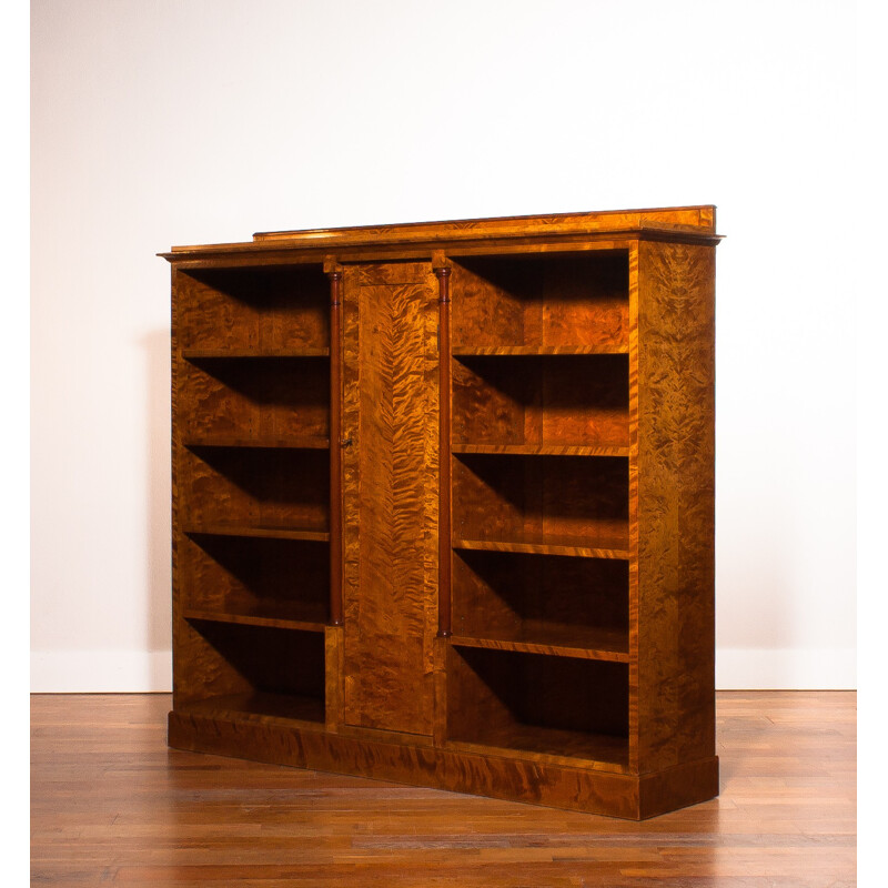 Mid century Swedish bookcase in zebrano - 1930s