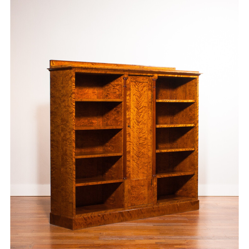 Mid century Swedish bookcase in zebrano - 1930s